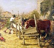Henry Herbert La Thangue Appian Way oil painting on canvas